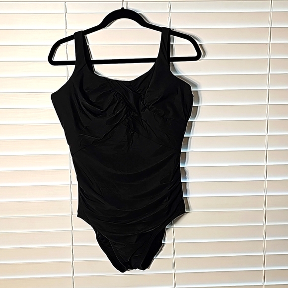 Lands' End One Piece Swimsuit Black Size 12DDD - Picture 5 of 10